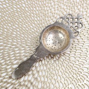 Antique Silver-plated Tea Strainer